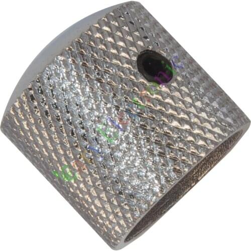 Wholesale and retail 100pc 18mm Silver knob Guitar tube potentiometer cap LP Volume Tone audio parts free shipping