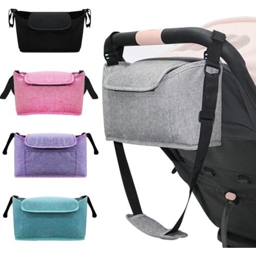 Baby Stroller Organizer Bag Prams Carriage Bottle Cup Holder Storage Bags Travel Wheelchair Winter Accessories