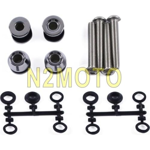 Detachable Sissy Bar Backrest Docking Hardware Kit for Harley Softail FLST FX FL 2003-2017 Mounting Bolts