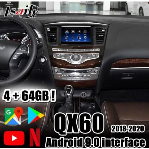 Lsailt Android 9.0 Video Interface GPS navigation Box with 3+32G for Infiniti 2018-2019 QX60 QX80 QX56 & Patrol