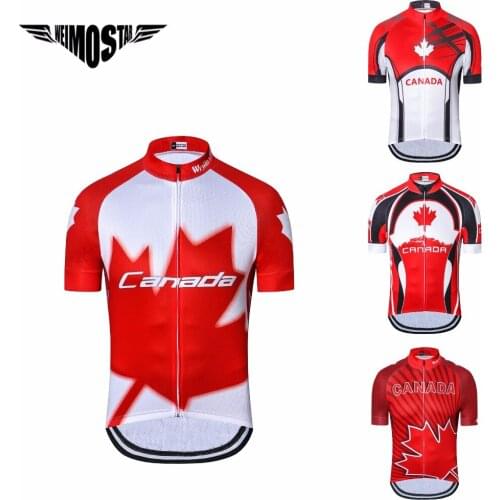 WEIMOSTAR Bike Team Canada Cycling Jersey Men bicycle Clothing Pro Cycling shirt mtb Summer Outdoor Ropa ciclismo bike Jersey