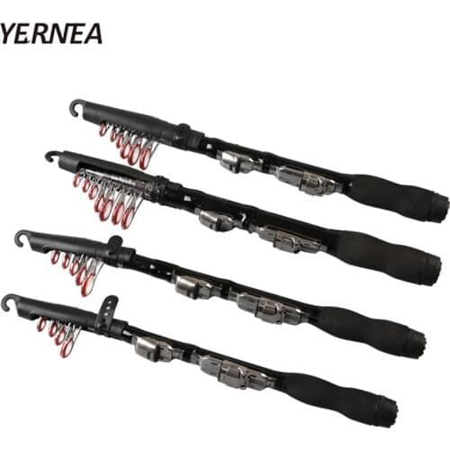 Yernea Mini 1.0M - 2.3M Portable Telescopic Fishing Rod Spinning Carbon Fish Hand Fishing Tackle Sea Rod Ocean Rod Fishing Pole
