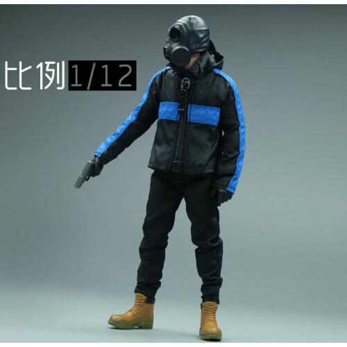 1/12 Scale Soldier Jacket Model for 6" Body Action Figure Doll