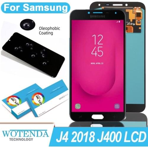 100% Original Amoled 5.5'' Display for Samsung Galaxy J4 2018 J400 J400F/DS Full LCD Touch Screen Digitizer Repair Parts