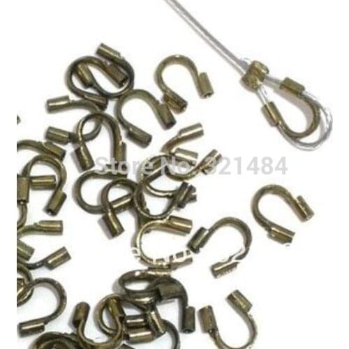 1000pcs 5mm Antique bronze Wire Guardian Wire Protectors Wire Guards End Crimp Beads Jewelry Findings Accessoreis