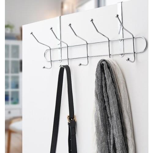 2021 Nordic Creative Home Free Perforated Iron Door Coat Hook Key Hook Box Entry Wall Simple Modern Hanger