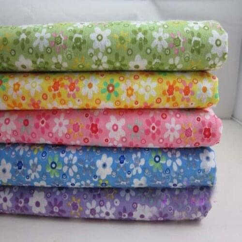 5 pcs 50cm*50cm Candy Flower Printed 100% Cotton Fabric fat quarter for Sewing DIY Quilting Patchwork Tissue Textile Tilda Doll