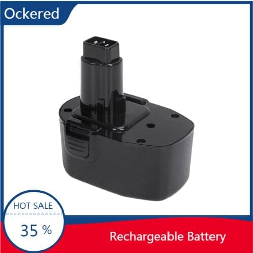 Ockered 2000mah 12V Ni-CD Replacement Rechargeable Battery for Dewalt DC9091,DE9038,DW9094,DE9092,DE9094,DE9502,DW9091,DW9094