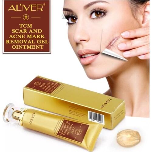 ALIVER Acne Scar Cream Ginseng Essence Anti Acne Remover Cream Face Skin Care Spots Stretch Marks Remove Scar Cream 30g
