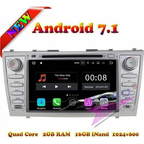 Wanusual 2G+16GB Android 7.1 Car Media Center DVD Player For Toyota Camry 2007 2008 2009 2010 Stereo GPS Navi Radio Double Din