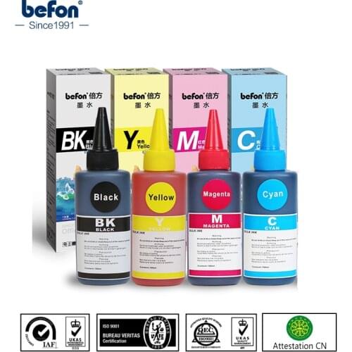 Befon 400ml Refill Dye Ink Compatible for HP 655 364 178HP655 HP364 HP178 ink cartridge Deskjet 3525 4615 4625 5525 6525 Printer