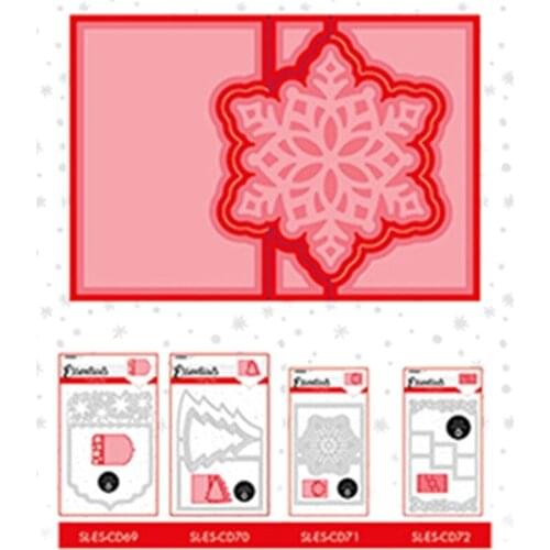 Big Snowflake Cutting Die Exquisite Christmas Theme Carbon Steel Embossing Die Stencils DIY Creative House Decorations