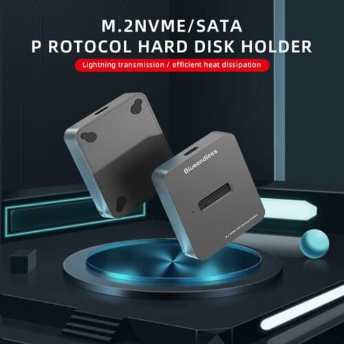 Dual bay SSD m.2 case usb 3.1 PCIe NVME/NGFF with M Key/B&M Key SSD enclosure Solid Disk case ssd docking station