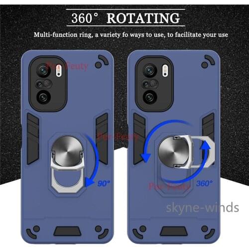 For Xiaomi Redmi K40 Pro Poco F3 Mi 11i ring buckle case two in one Battle Armor Series back cover for Redmi K40Pro PocoF3 Mi11i