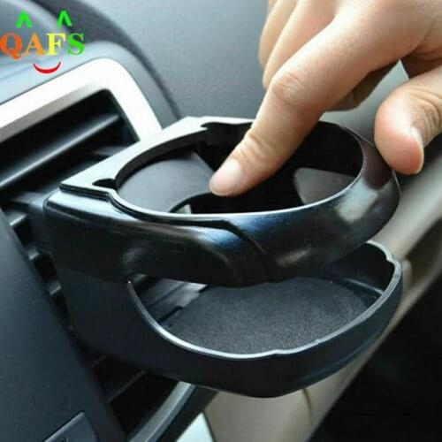 Black Car Accessories Drink Cup Holder Air Vent Clip-on Mount Water Bottle Stand