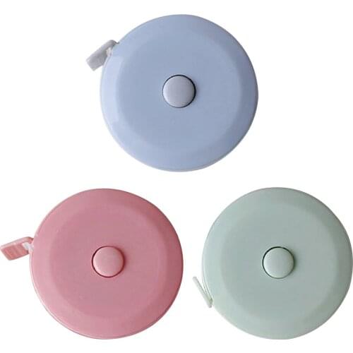 150cm/60 inch Soft Sewing Tailor Tape Measure Retractable Portable Body Height Centimeter Inch Scale Measuring Meter for Waist