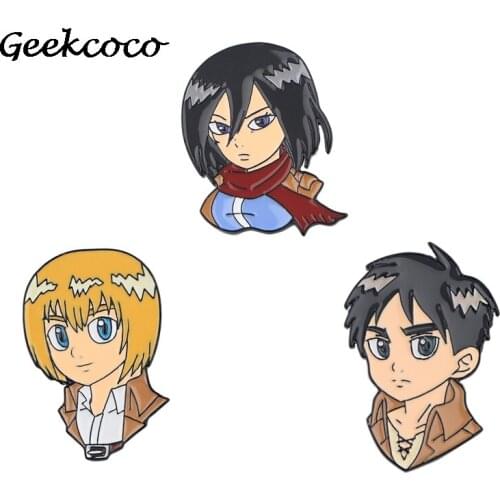 J1907 Anime Enamel Pins For Clothes Metal Gift Jewelry Para Bag Shirt Hat Backpack Insignia Brooches Badges