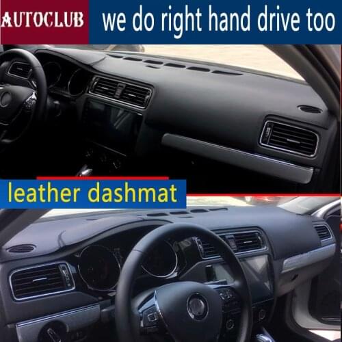 For Vw Volkswagen Jetta MK6 2011-2018 Leather Dashmat Dashboard Cover Car Pad Dash Mat SunShade Carpet Cover Car 2012 2013 2014