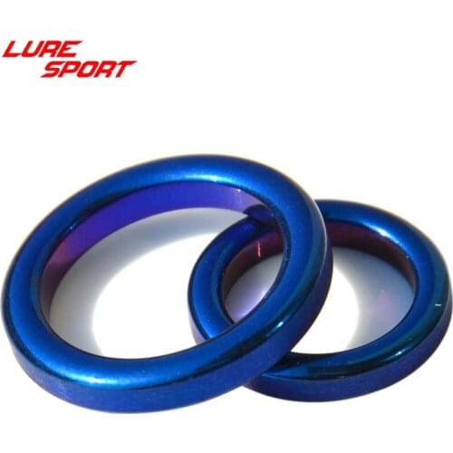 LureSport 30 pcs Alconite Blue Ceramic guide ring rod Guide Ring part Fishing Rod Building component Repair DIY Accessory