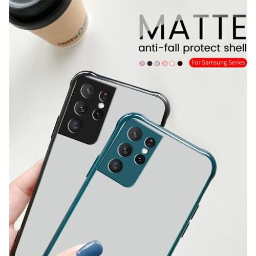 Matte Phone Case For Samsung Galaxy S21 Ultra Silicone Soft Case For Samsung S 21 Ultra s21ultra s21 plus Camera Protector Shell