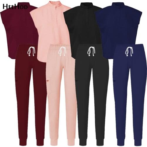 Medical Uniform Pharmacist Beautician Spa Self-cultivation Medical Scrubs Overalls High-quality Short-sleeved Slim Nursing Suit