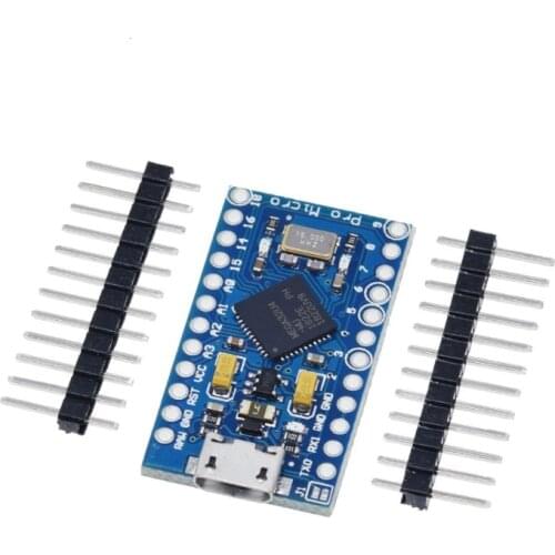 New MINI USB Pro Micro For Arduino ATmega32U4 5V/16MHz 3.3V/8Mhz Module With 2 Row Pin Header Leonardo Best Quality