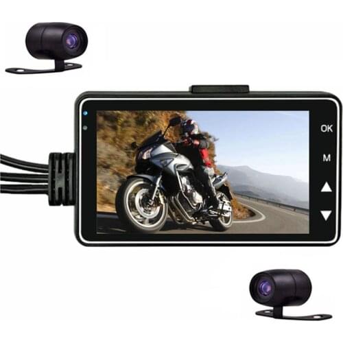 Motorbike Video Recorder Motorcycle Camera DVR Motor Dash Cam with Dual-track Front Rear Recorder night vision G-sensor
