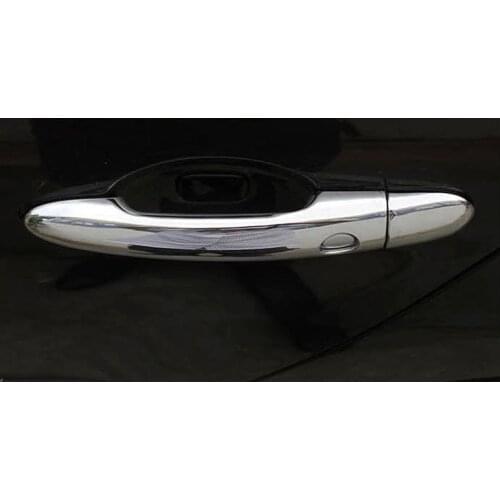 For Renault Koleos 2009-2012 2013 2014 Samsung QM5 ABS Chrome Door Handle Catch cover Trim cap Car-Styling Accessories 8pcs/set
