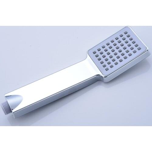 ABS Plastic Bathroom Sprayer Rain Shower Head Water Saving Rainfall Chrome Shower Head Bathroom Square Spray Nozzle Head