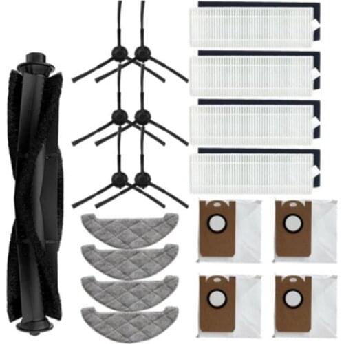 HOT！-19PCS Side Brush HEPA Mops Dust Bag Robot Vacuum Filter For Viomi S9 Vacuum Cleaner Accessories Replacement