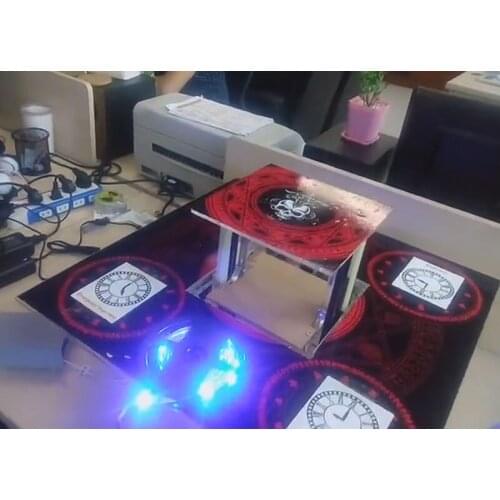 Room Escape adventurer game prop Acrylic panel Four IC card Elevator platform with push rob raised to get clues metal normal