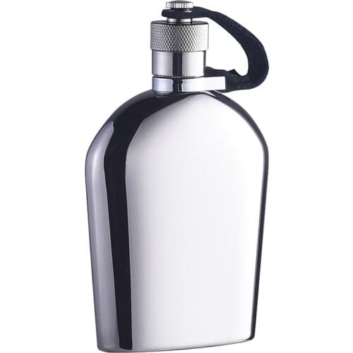 Retro Hip Flask Personalized Stainless Steel Portable Outdoor Sealed Jar Whisky Hip Flask Metal Garrafa Whisky Hip Flask ED50JH