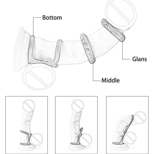 Sex Products Silicone Penis Rings Delayed Ejaculation Cock Ring Penis Erection Ring Erotic Adult Sex Toys For Men Masturbator