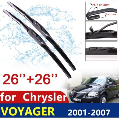For Chrysler Voyager 2001~2007 2002 2003 2004 2005 2006 Front Windshield Windscreen Wipers Car Wiper Blade Car Accessories