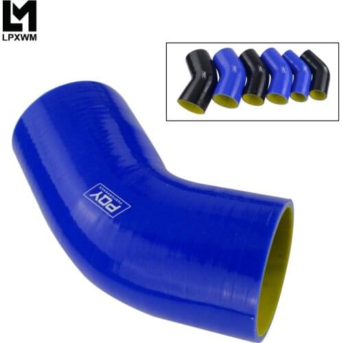 Blue/Black&Yellow 3\" 76mm 45 Degree Elbow Silicone Hose Pipe Intercooler Turbo Intake Pipe Coupler Hose SH4530