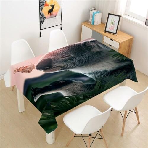 Animals Tablecloth polyester Hotel Picnic Table Rectangular Table Covers Home Dining Tea Table Decoration