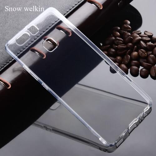 Snow Welkin For Huawei Ascend P9 Transparent Clear Silicone Soft Ultra Thin TPU Phone Back Cover Case For Huawei P9 lite 5.2inch
