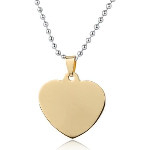 Heart Shaped Pet Tag Pendant Charm Dog Name Address Tags Engraved Pet Jewelry Accessories LX6218