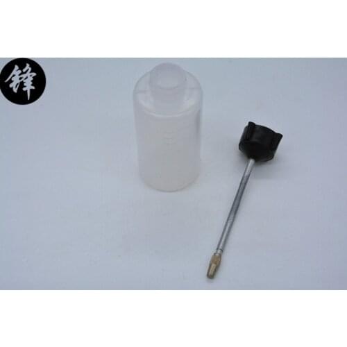Iron Head Plastic Oiler Refueling Machine Tool Beak Empty Oil Bottle Oiler 120 ML Long Mouth Plastic Oiler Household Sewing