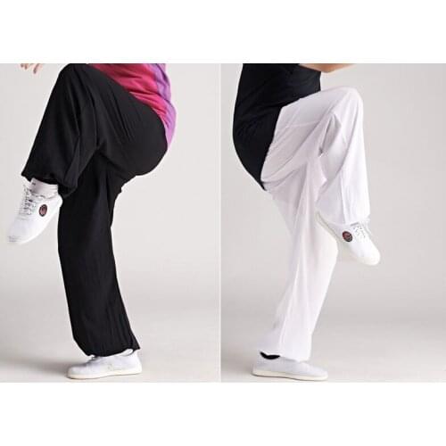 9color unisex spring&summer high-grade Cotton& linen martial arts training pants tai chi chuan trousers kung fu bloomers