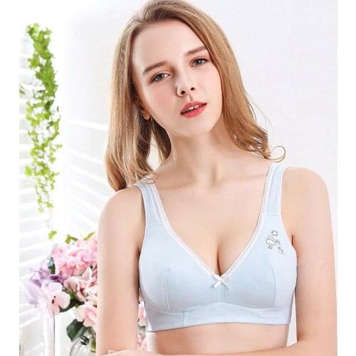 Wasteheart Women Fashion Sexy Bralette Bow Wireless Deep V Bra Active Bras Girl Underwear Cap A Student Lovely Female Bras