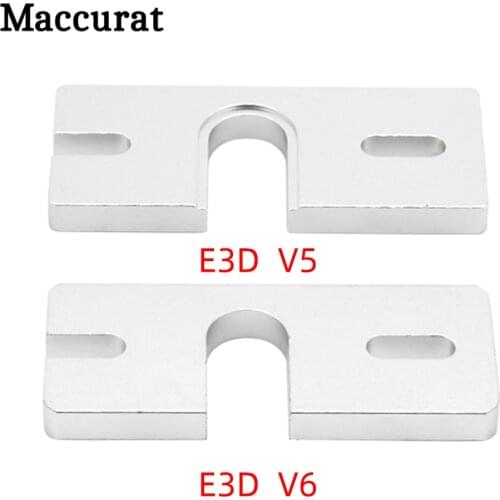 1pc 3D printer Aluminum Block Reprap E3D V6 Hot End Aluminum Mount Plate for Makergear J-head or DIY Hot End oxidation treatment