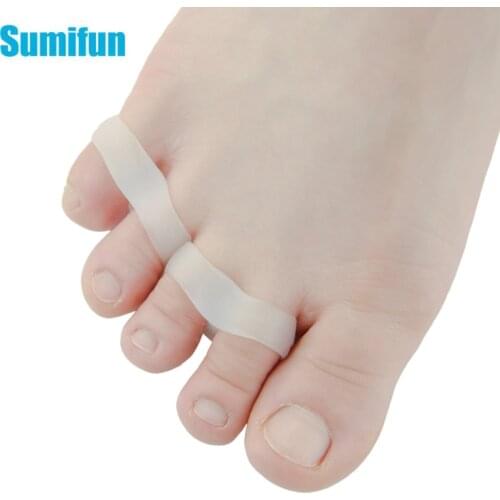 10pcs Toe Separators Stretchers Straighteners Alignment Bunion Gel 2 Holes Pain Relief Foot Care Tools Pedicure D2233