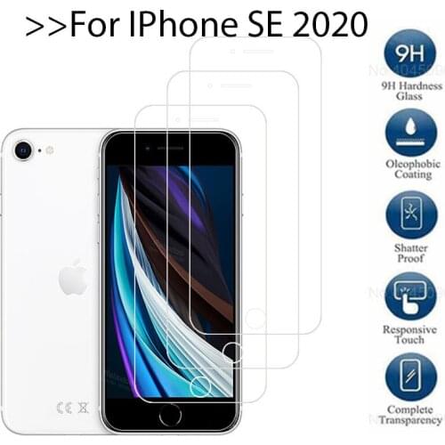 Case for iphone se 2020 cover tempered glass screen protector coque on i phone s e es se2020 iphonese aifon se protective film