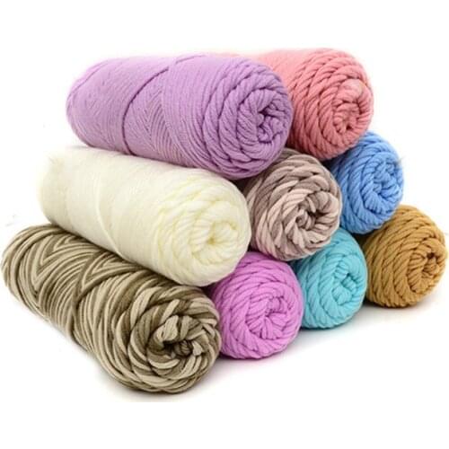 1pcs Colorful Thick Yarn for Knitting Baby Knitting Work Wool Yarn for Hand Knitting Thread 100g