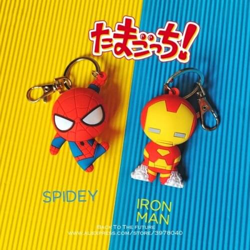 Disney Marvel Avengers Spider Man Iron Man 8cm Action Figure Posture Anime Decoration Collection Figurine Toys model children