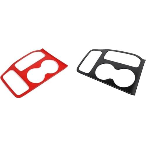 For Jeep Grand Cherokee 2011+ Car Gear Shift Panel Decoration Cover Cup Holder Trim Stickers Accessories