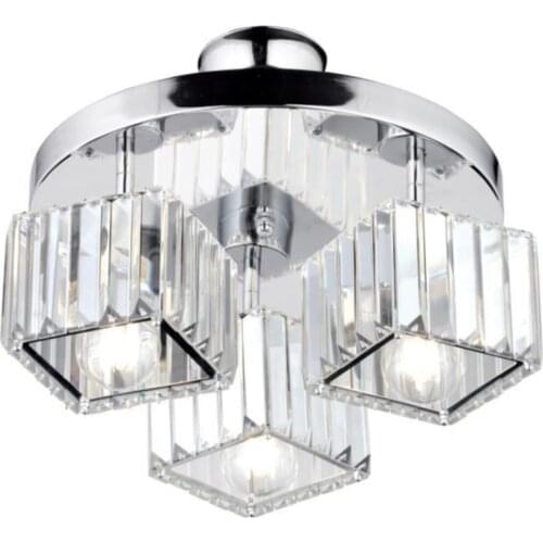 Triple Chrome Chandelier Elegant