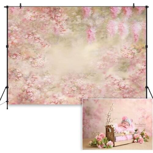 Newborn Photography Backdrop Flowers Photo Background for Photo Studio Baby Floral Backdrops Photocall Photo Shoot Props