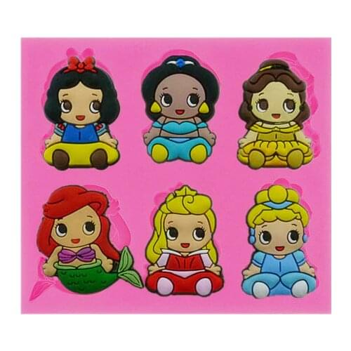 Cake Decorating Tools Mermaid Princess Fondant Cake Mold Chocolate Biscuit Dessert Pastry Baking Decorative Diy Tools 2017 New